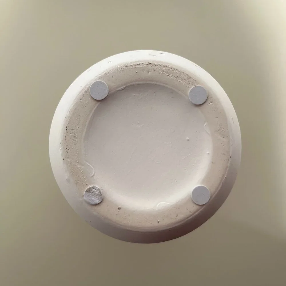 White Stoneware Decorative Vase
